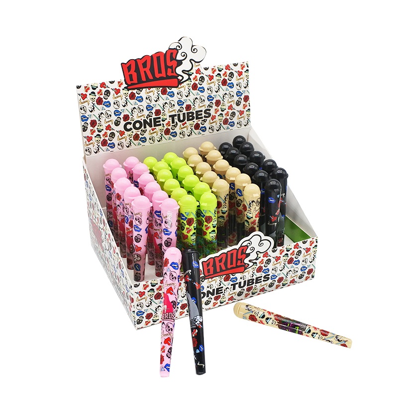 Bros หลอดพลาสติกบรรจุภัณฑ์รูปทรงกรวย